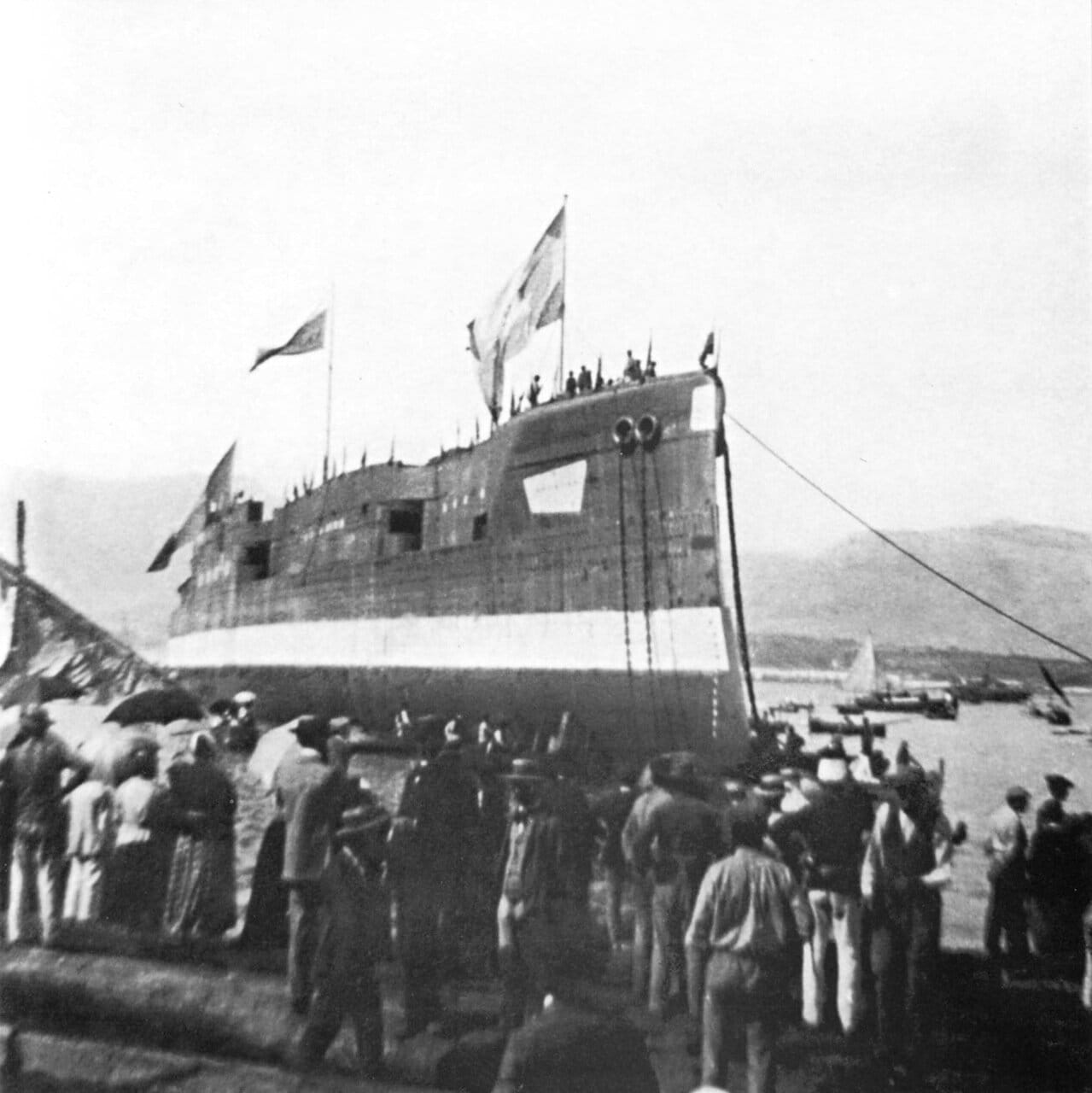 Спуск на воду броненосного крейсера Баян, 30 мая 1899 года.