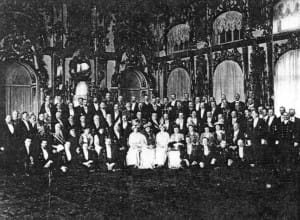 Заседание под председательством императрицы Александры Федоровны Комитета вел. кнж. Татьяны Николаевны с местными представителями. 7 мая 1915.
