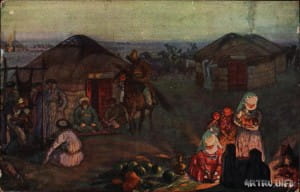 Киргизская степь открытка