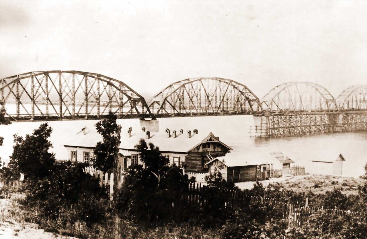 Мост через Зею в районе п. Белогорье. 1913 год