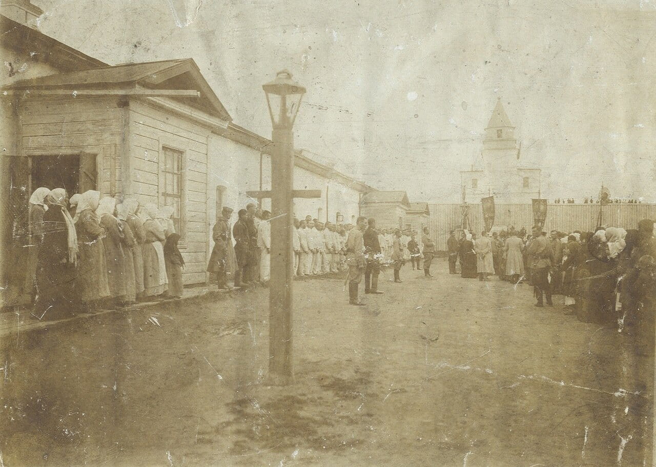 Молебен в крепости 1910г.