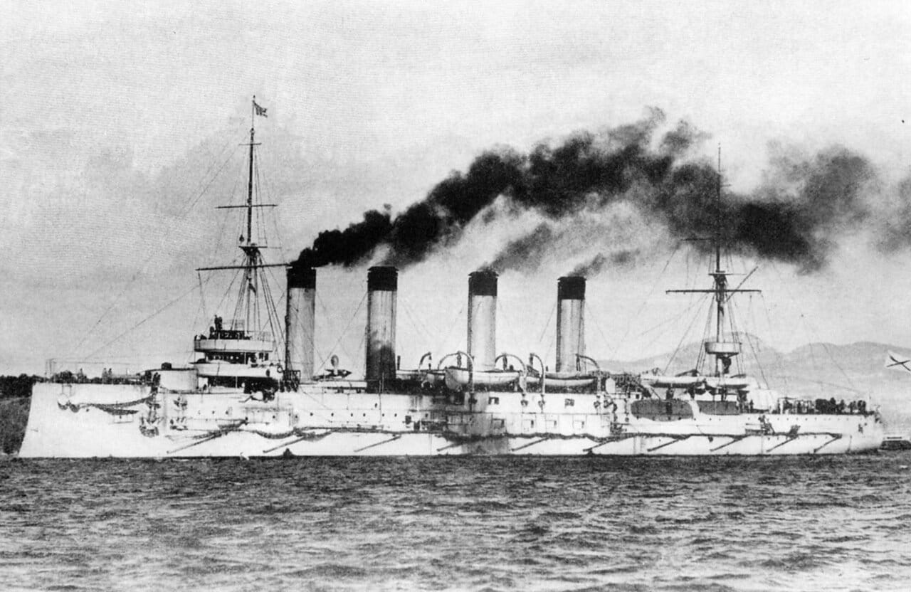 Броненосный крейсер Баян в Тулоне, 1902 год