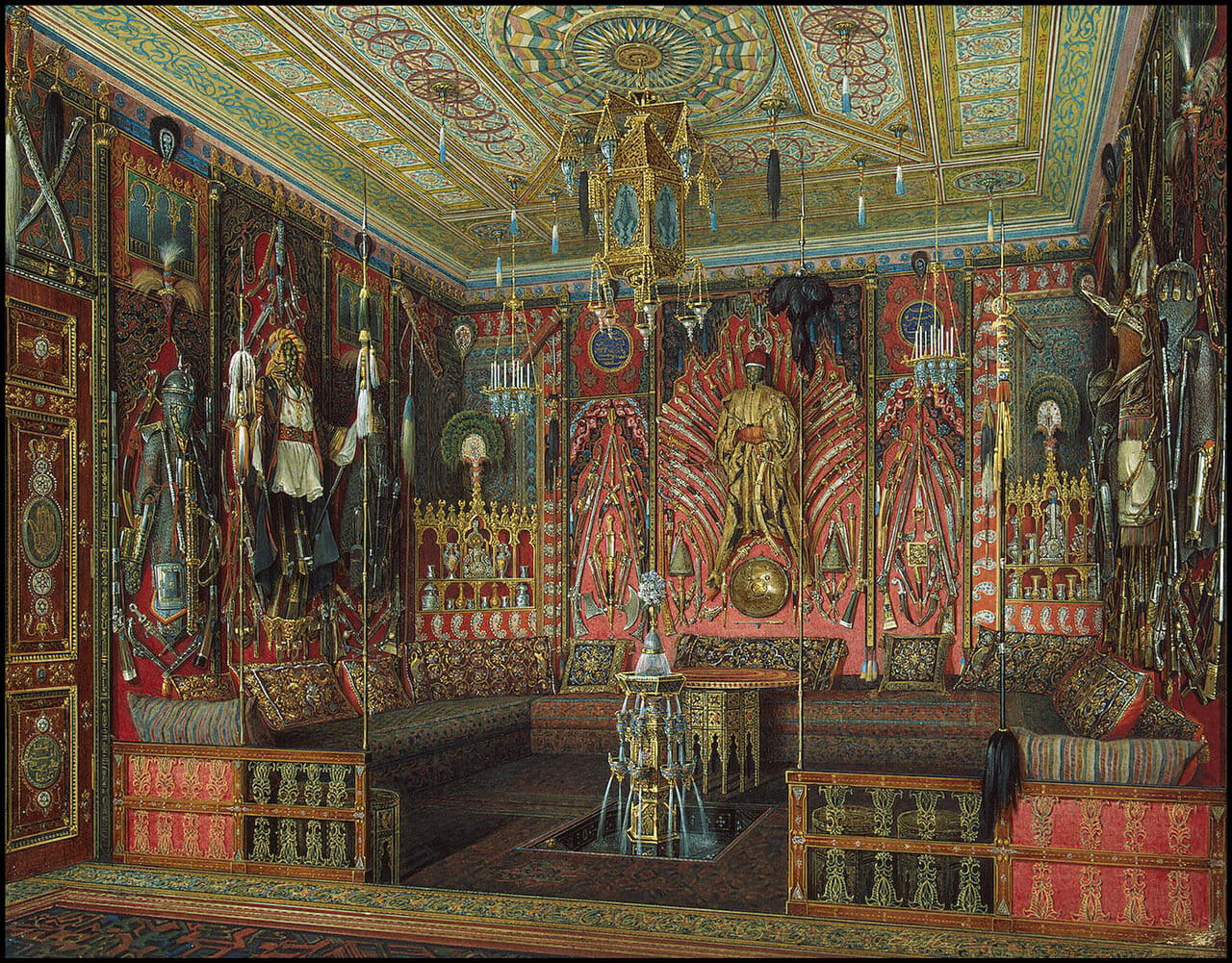 Интерьеры турецкой комнаты в Екатерининском дворце Царского Села