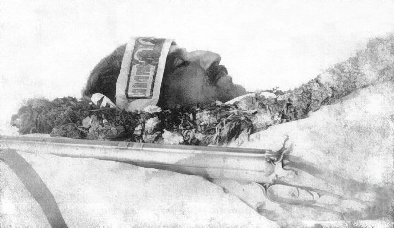 Посмертная фотография Н.М. Пржевальского.8 ноября 1888 года