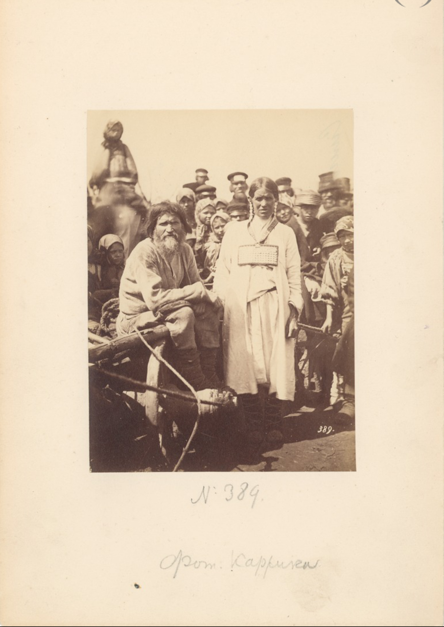 Крестьянин на телеге. 1870-е