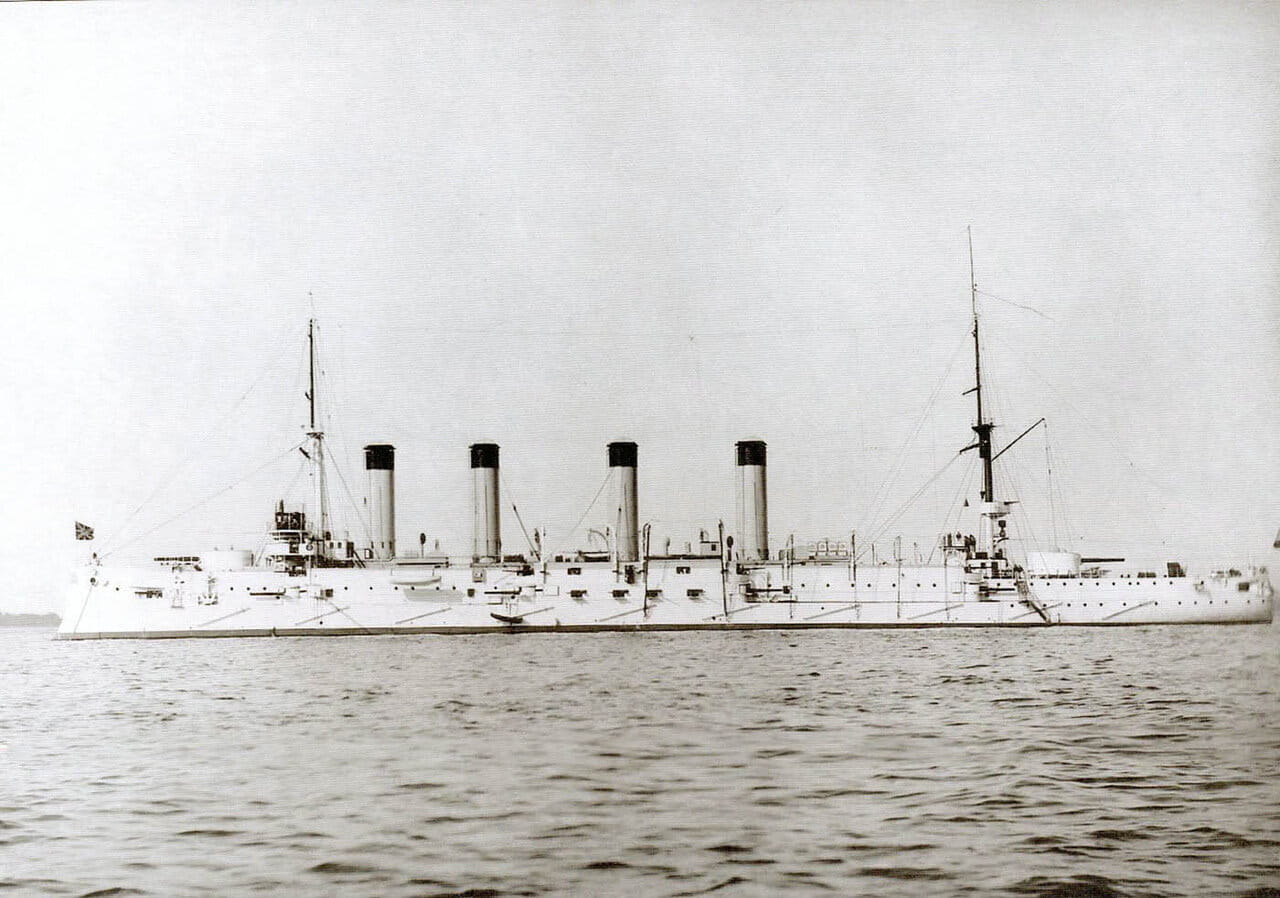 Броненосный крейсер Баян на Балтике, 1903 год