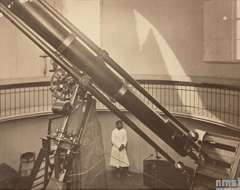 15-дюймовый рефрактор Мерца и Малераа в Пулковской обсерватории, 1876 г.