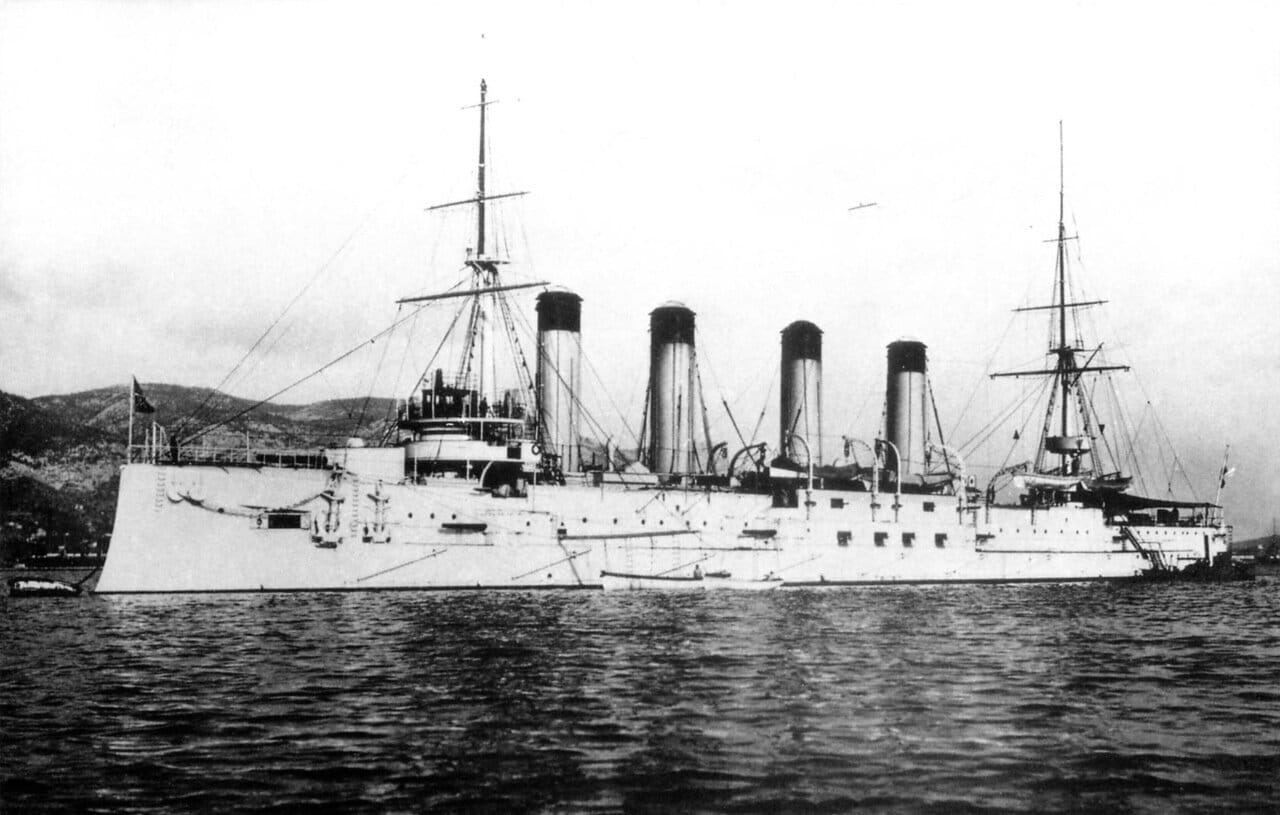 Броненосный крейсер Баян в Тулоне, 1902 год
