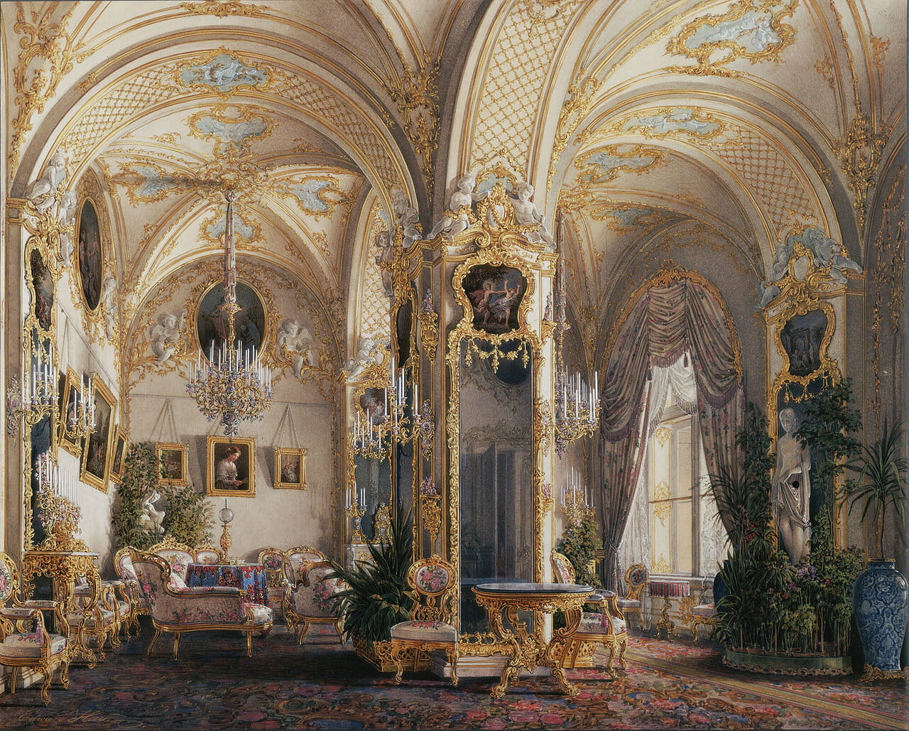 Интерьеры залов Зимнего Дворца