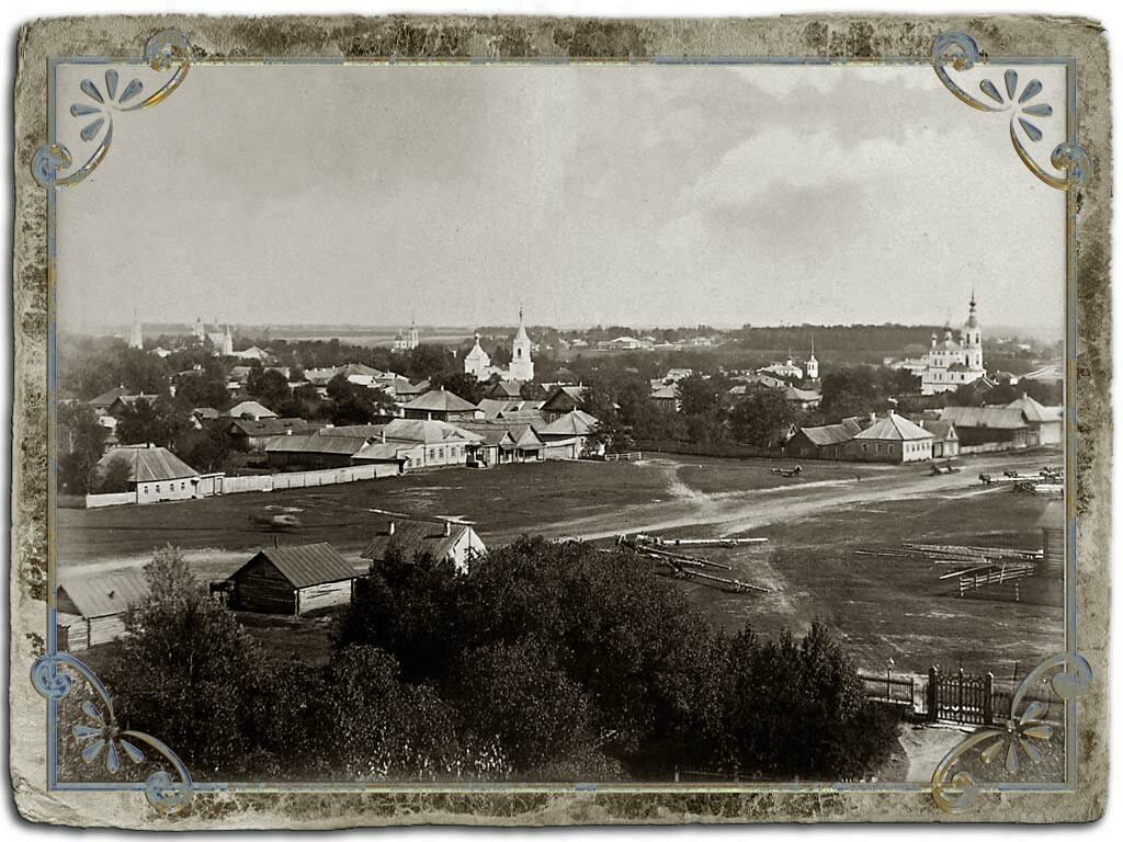 Вид города с колокольни Сергиевской церкви (ЮВ часть)