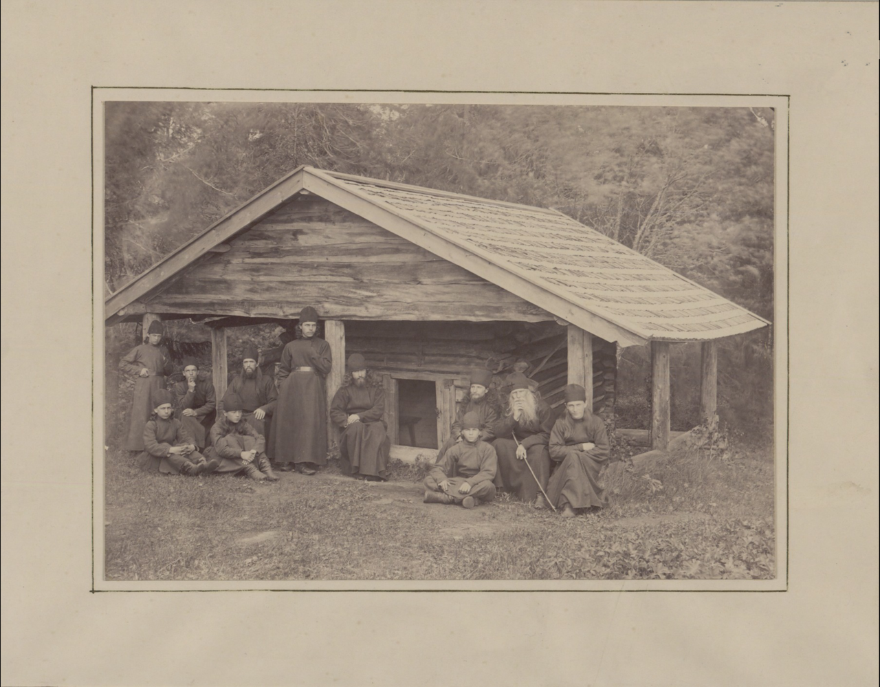 Послушники на отдыхе. 1887 г.