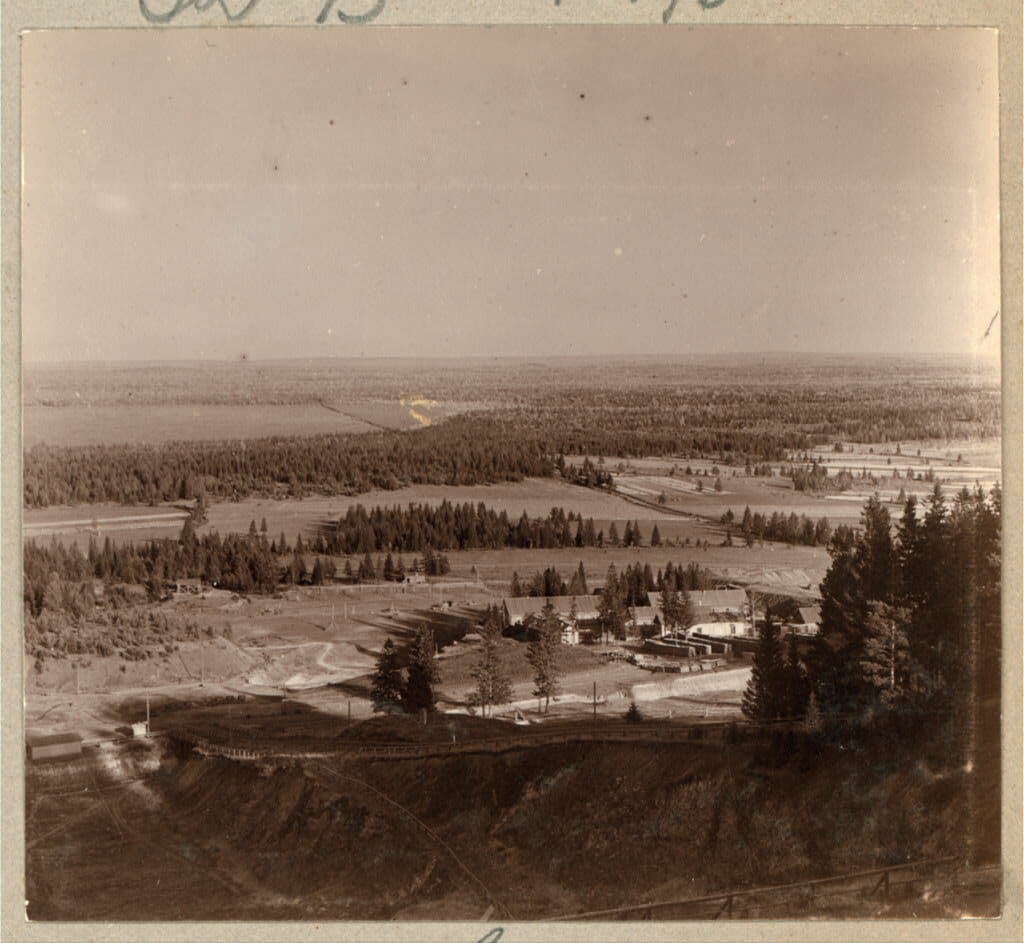 Разработка руды на горе Благодать. 1909
