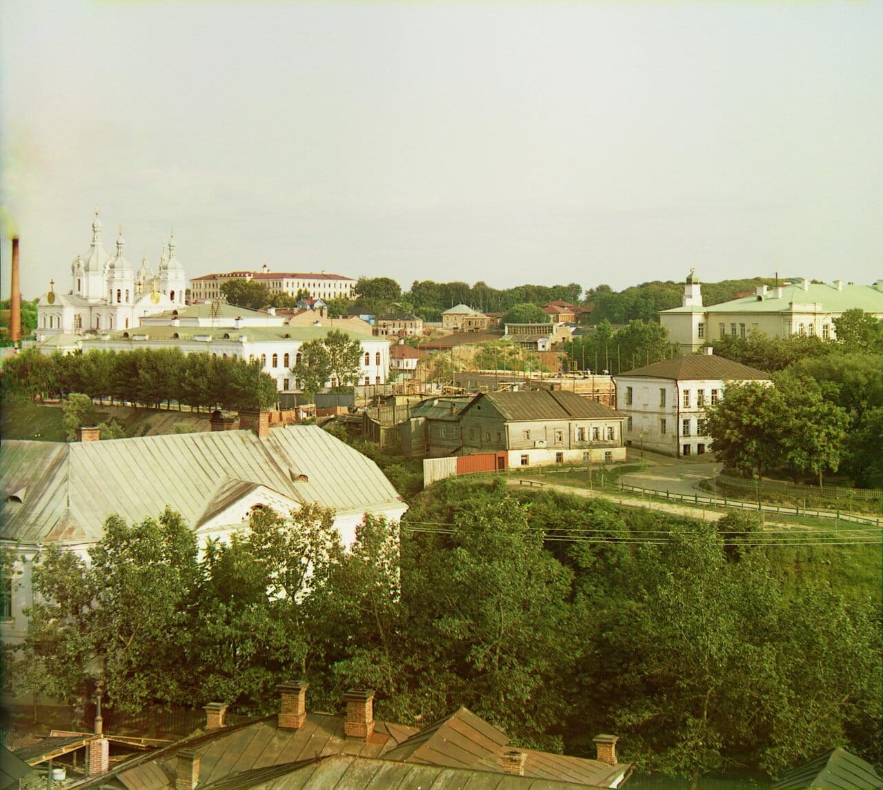 Витебск. Общий вид восточной части с колокольни кафедрального собора. 1912.