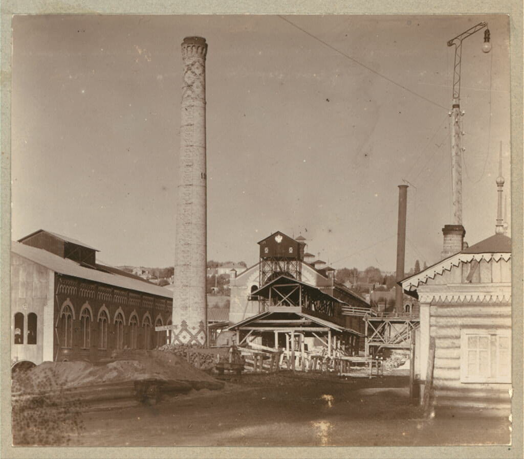 Доменная печь на Кушвинском заводе. 1909