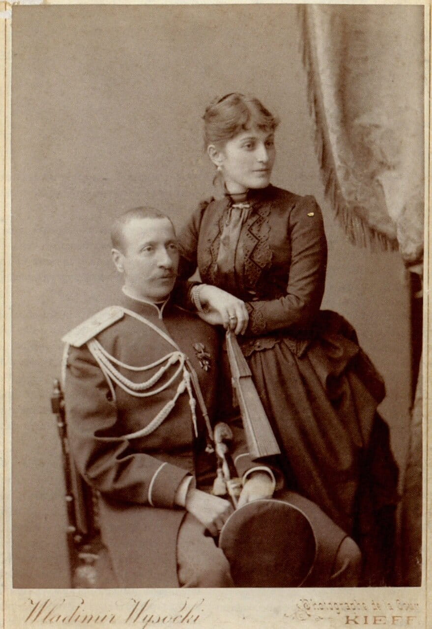 Принц Константин Петрович Ольденбургский и графиня Агриппина (Аграфена) Константиновна Зарнекау. 1882 г.