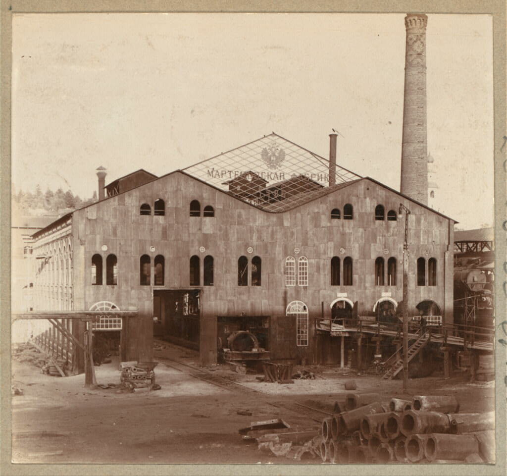 Мартеновская фабрика на Кушвинском заводе. 1909