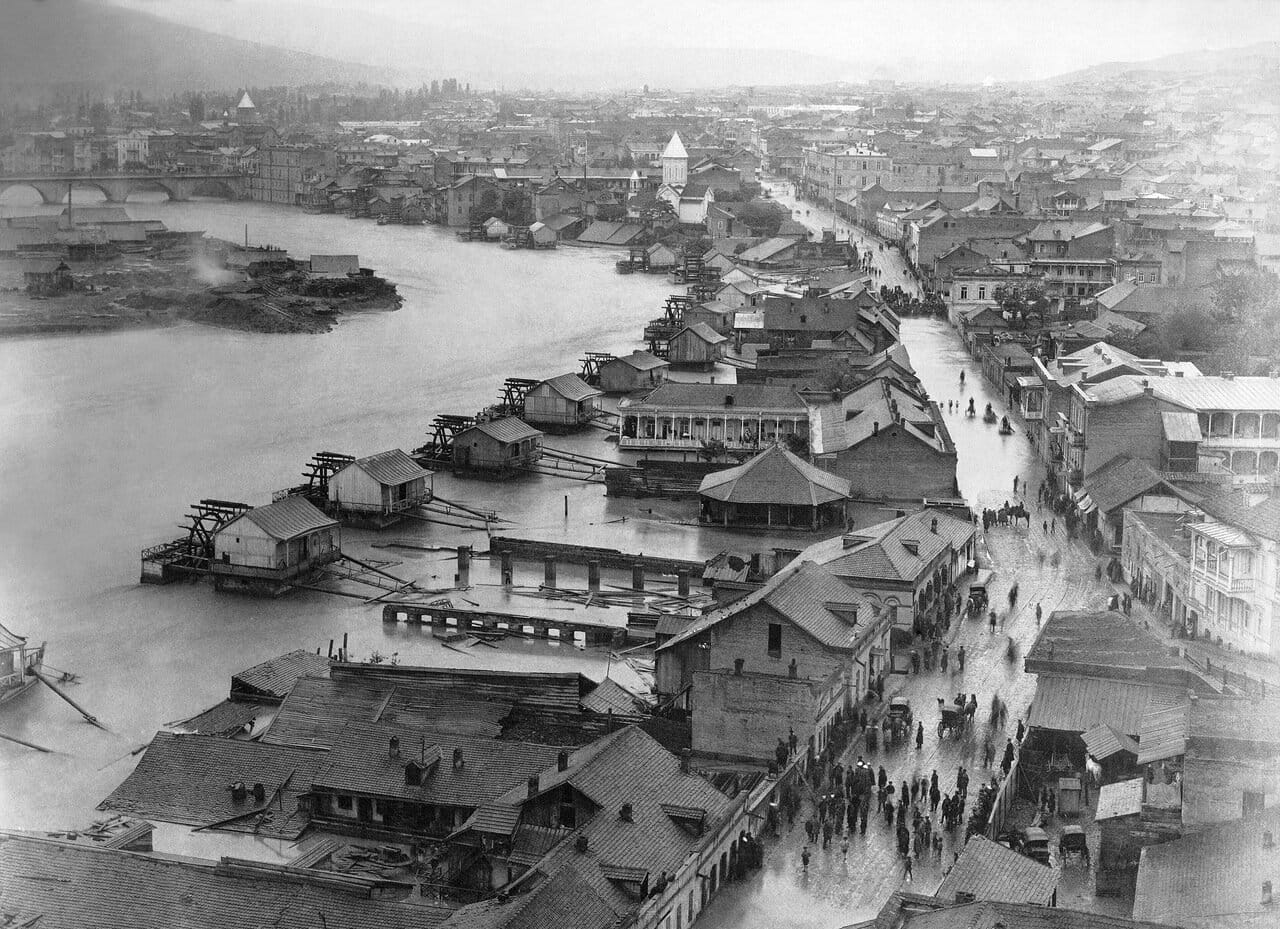 Тифлис 1893 года во время наводнения