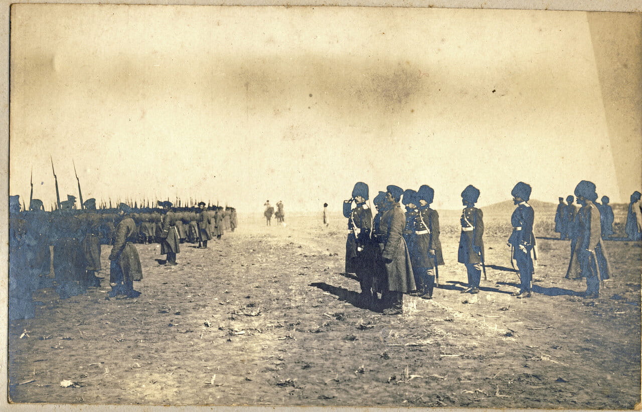Смотр русских войск в Маньчжурии. 1905 год