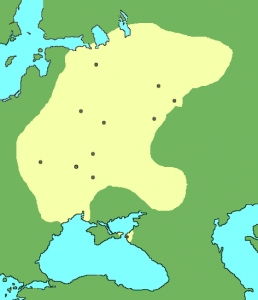 Карта Руси XI века