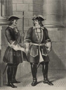 Рядовой и Офицер Лейб-Регимента, с 1727 по 1730 год.