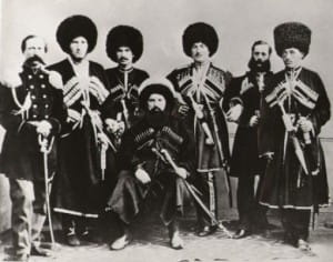 Шамиль в Калуге с сыновьями, зятьями и русскими офицерами.