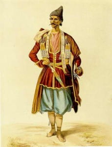 «Бек-татарин из Карабаха». Рисунок Г.Гагарина