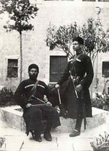 черкесы охраняющие еврейских поломников и переселенцев в Палестину